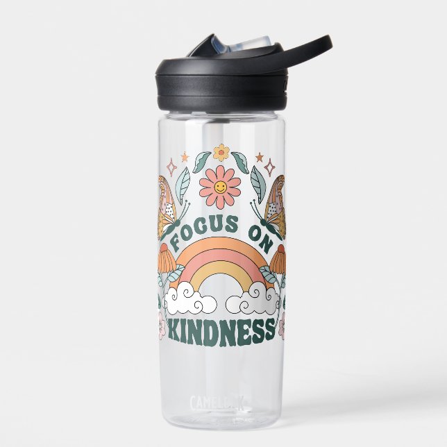 Fokus auf Kindness Groovy Graphic Trinkflasche (Links)