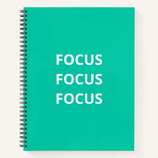 „Fokus Fokus Fokus“ Schüler-Produktivitäts-Journal Notizbuch