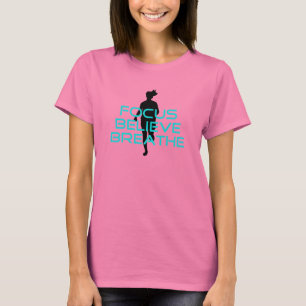 Fokus glaubt Atmen Aqua T-Shirt