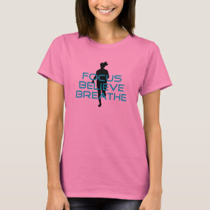Fokus glaubt Atmen Aqua T-Shirt