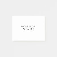 Fokus Ist Der Neue IQ Minimalistische Post-it-Noti