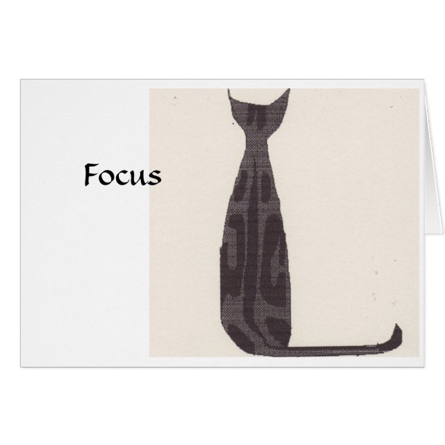 Fokus-Katze (Vorderseite (Horizontal))