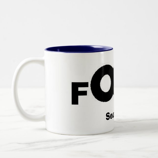 Fokus Logo, Jahreszeit 30 Zweifarbige Tasse (Links)