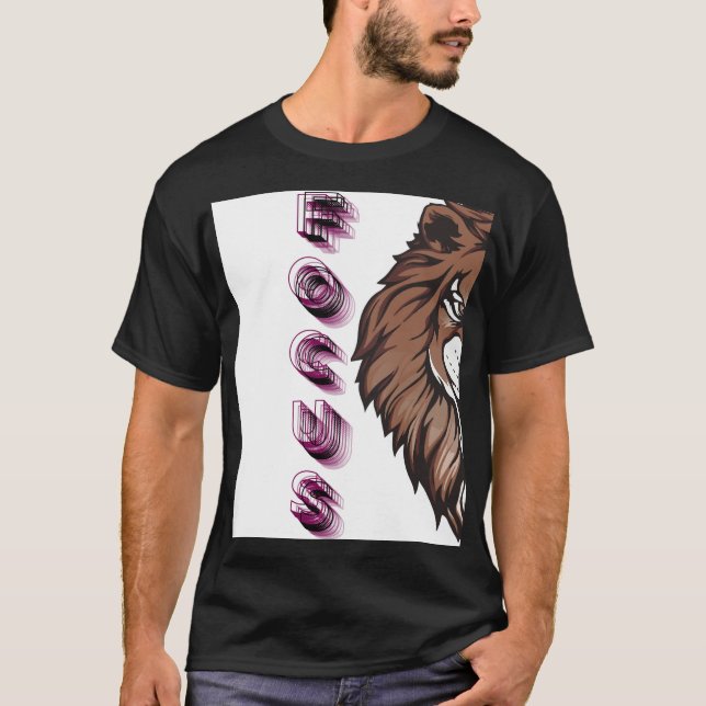 Fokus Löwe T-Shirt (Vorderseite)