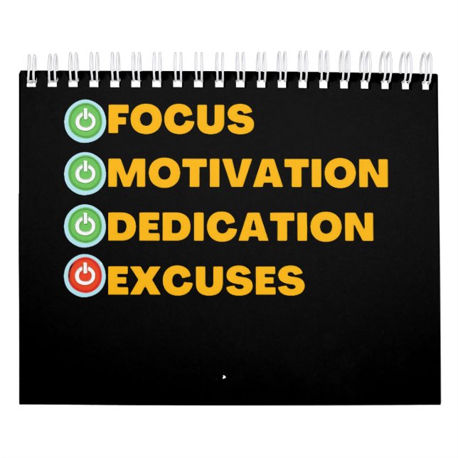 Fokus Motivation Dedication Exzesse Kalender (Titelbild)