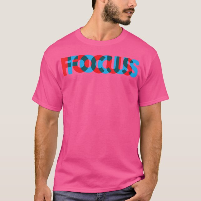 Fokus-Optische Täuschung T-Shirt (Vorderseite)