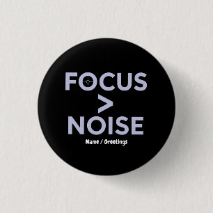 FOKUS > RAUSCHEN Motivierende moderne Typografie Button