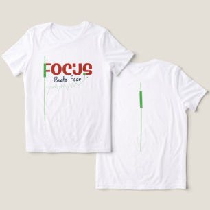 Fokus schlägt Angst – Handelsdisziplin Motivation Tri-Blend Shirt