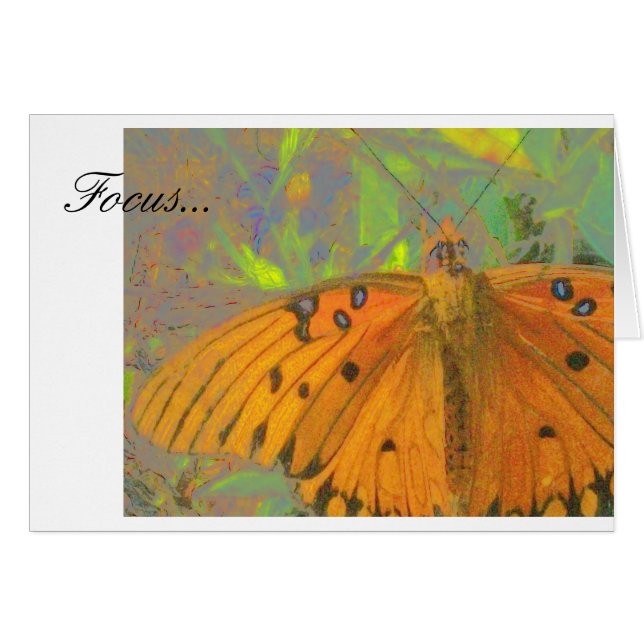 Fokus-Schmetterling (Vorderseite (Horizontal))