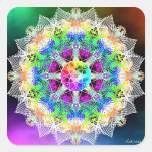 Fokus und Erstellen Quadratischer Aufkleber