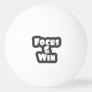 Fokus und Win Tischtennisball