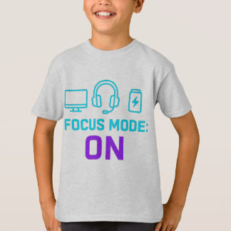 Fokusmodus AN – Minimalistische Technik T-Shirt