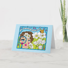 Fokussieren auf die Good_Greeting Card Karte