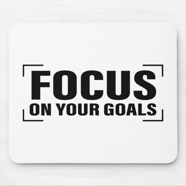 Fokussierende Ablenkungszitate Inspiration Zitat A Mousepad (Vorne)