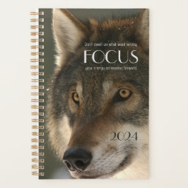 Fokussierendes Zitat zur Wolf-Image-Inspiration Planer