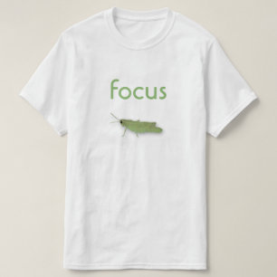 Fokussiergrasshopper Wasserfarbenwäsche T-Shirt