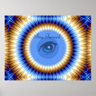 Fokussiert bleibe, Vision & Träume_ Poster