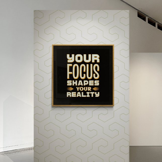 Fokussierter Geist, Gestaltbarkeit - Motivierend Poster (Von Creator hochgeladen)