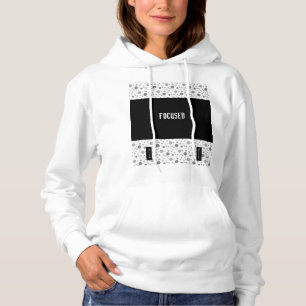Fokussiertes graues Balls Hoodie Top Sweatshirt