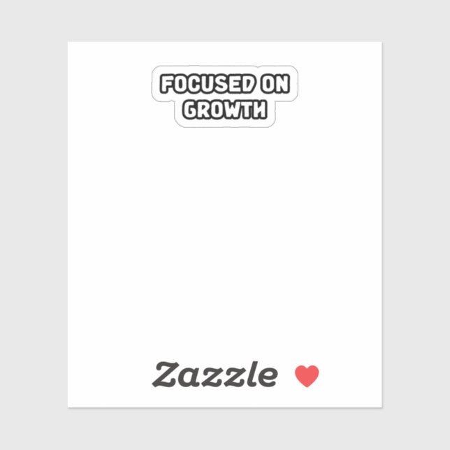 Fokussierung auf Wachstumsorientierung Persönliche Aufkleber (Blatt)