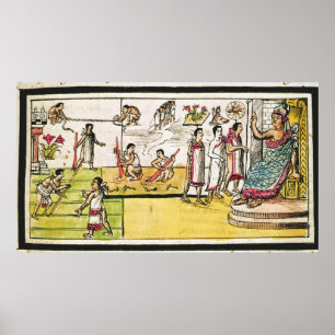 Fol.40r Bau von Tenochtitlan, 1579 Poster