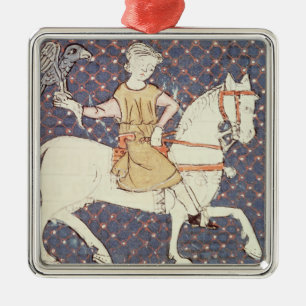 Fol.58v kann: Falknerei Silbernes Ornament