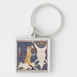 Fol.59v Dezember: Tötungs-Schweine Schlüsselanhänger