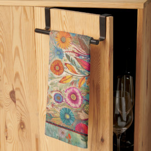 Fold Art Garden Tapestry Küche Handtuch