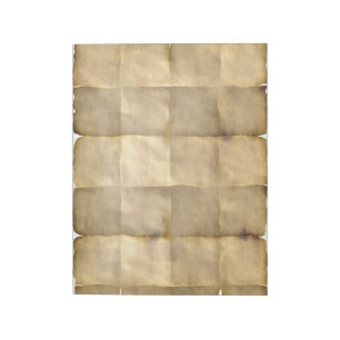 Folded, Aged, Parchment Paper Notepad Notizblock