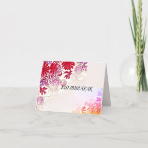 folded eid mubarak card for ramadan dankeskarte