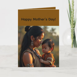 Folded Greeting Card for Mother's Day Karte