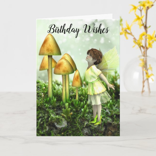 Folded Greeting Card Karte (Gelbe Blume)