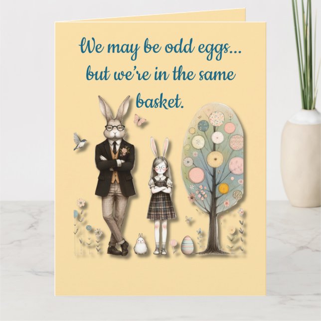 Folded Greeting Card - Odd Eggs Karte (Vorderseite)