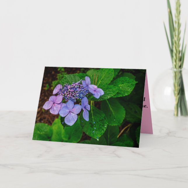 Folded Landscape Sympathy Card Karte (Vorderseite)