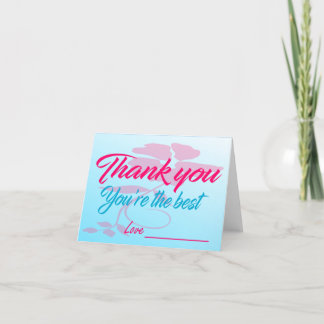 Folded Thank You Card Dankeskarte