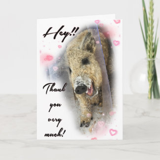 Folded Thank you Card Karte