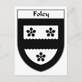 Foley Coat of Arms/Familienwappen Postkarte
