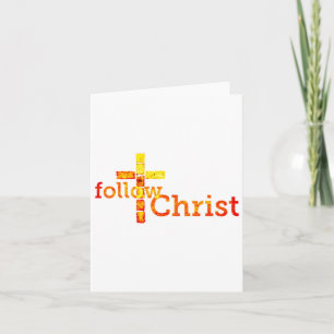 Folge Christus Jesus dem Messias Matthew 4 19 Luke Karte