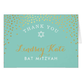 FOLGE DANK SIE Fledermaus mitzvah Gold Konfetti MI