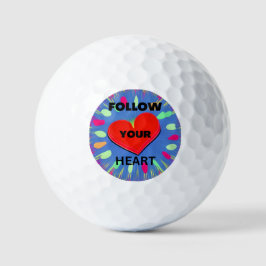 Folge Deinem Herzen Golfball
