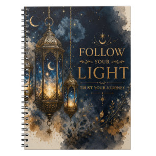 Folge deinem Licht Inspiratives Notizbuch Notizblock
