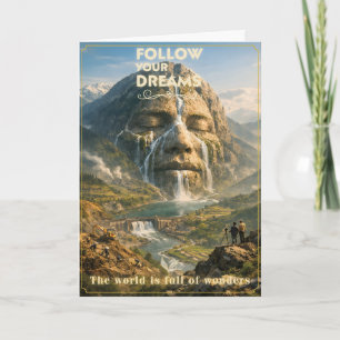 Folge Deinen Träumen Grußkarte zur Inspiration Karte