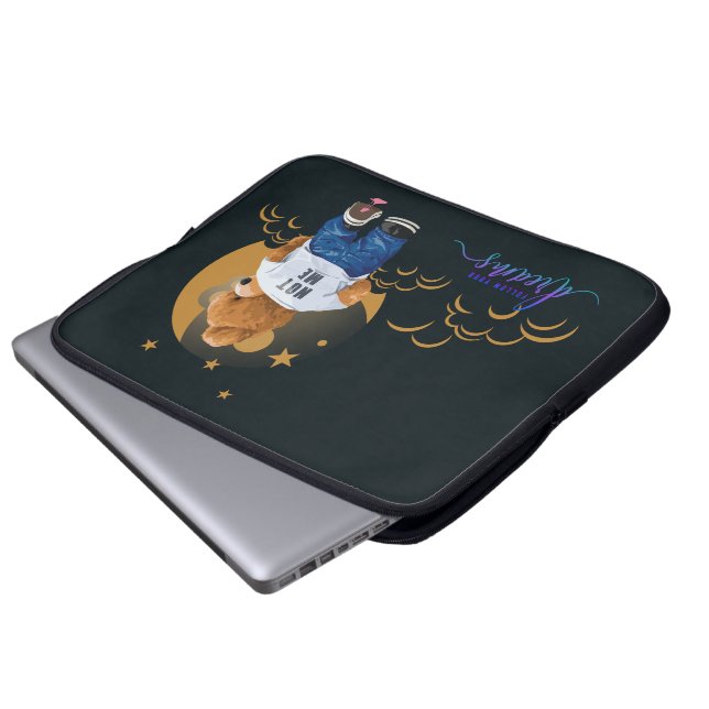 Folge deinen Träumen | Notebook-Sieb 15" Laptopschutzhülle (Vorne Knopf)