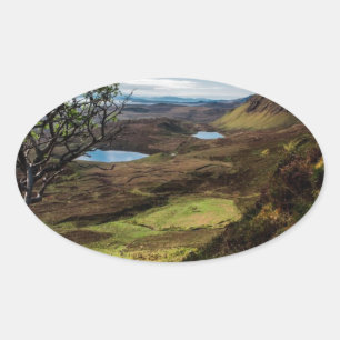 Folge deinen Träumen! Ovaler Aufkleber