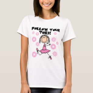 Folge Deinen Zehen Ballerina T-Shirts und Geschenk