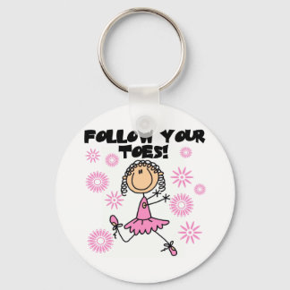 Folge Deinen Zehen Ballerina T-Shirts und Geschenk Schlüsselanhänger