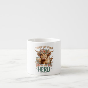 Folge dem Wort, nicht der Herde Espressotasse