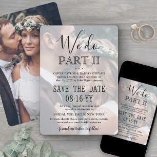 Folge-Hochzeit 2 Foto-Overlay Wir heiraten Teil II Save The Date