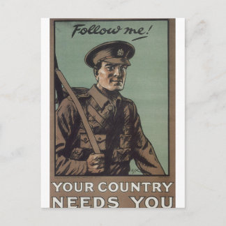 Folge mir! (1914)_Propaganda-Poster Postkarte