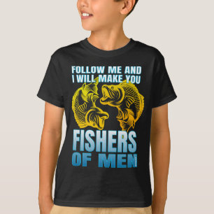 folge mir nach, und ich will euch zu Menschenfisch T-Shirt